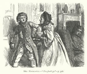 Illusztráció: She Stoops To Conquer (metszet) alkotó: George John Pinwell