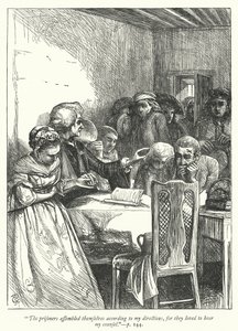 Illusztráció: The Vicar of Wakefield (metszet) alkotó: George John Pinwell