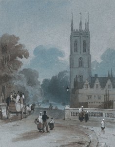 Magdalen-torony és híd, Oxford alkotó: George Jones