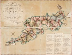 Tortola terve George King felmérése alapján alkotó: George King