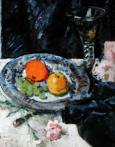 Csendélet gyümölccsel (olaj, vászon) alkotó: George Leslie Hunter