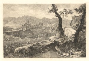 Kilátás Róma közelében alkotó: George Loring Brown