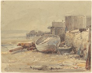 Partra szállt hajó alkotó: George Loring Brown