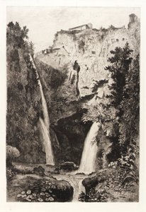 A Tivoli vízesés alkotó: George Loring Brown