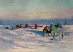 Egy csendes este a sorompón, c1908, 1909 alkotó: George Marston