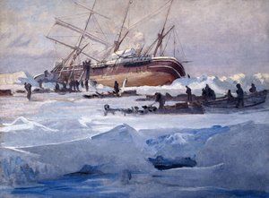 The Endurance Crushed in the Ice of the Weddell-tenger, 1915. október