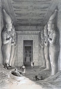 A Nagy Templom belseje, Abu Simbel, 19. század