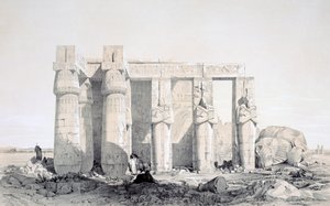 A Ramseion, Luxor, Egyiptom, 19. század