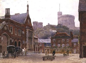 Délnyugati pályaudvar és kerek torony, a "Windsor"-ból, Richard R. Holmes