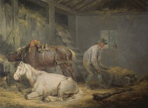 Lovak az istállóban, 1791