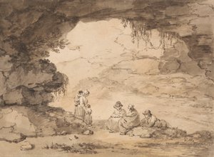 Parasztok egy barlangban alkotó: George Morland