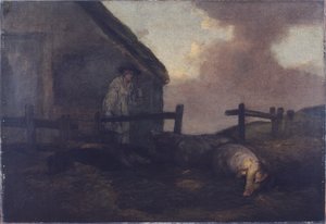 Sertéspásztor (olaj, vászon) alkotó: George Morland