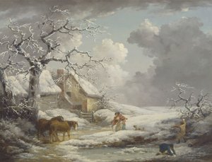 Téli táj alkotó: George Morland