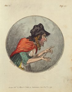 Rajzfilm egy öregasszonyról, Isaac Cruikshank által metszett
