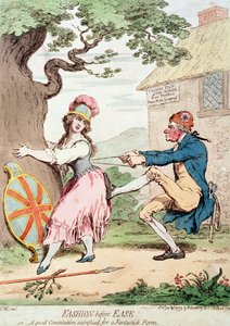 "Divat a könnyedség előtt, vagy egy jó alkotmány feláldozva a fantasztikus formáért", pub. Hannah Humphrey, 1793 (lásd még: 89937)