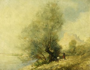 A Szajnán, a Chateau Gaillard közelében, a Les Andeleysnél, Rouen és Párizs között