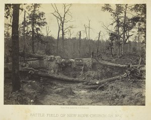 New Hope Church csatamezője, GA, No. 2 alkotó: George N. Barnard