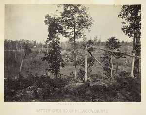 Battle Ground of Resacca, GA, No. 2, 1866. alkotó: George N. Barnard