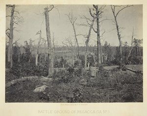 Battle Ground of Resacca, GA, No. 3, 1866. alkotó: George N. Barnard