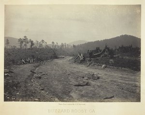 Buzzard Roost, GA, 1866. alkotó: George N. Barnard