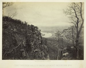 Chattanooga-völgy a Lookout-hegyről, 2. sz. alkotó: George N. Barnard
