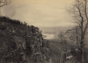 A Chattanooga-völgy a Lookout Mountainről, 2. sz. alkotó: George N. Barnard
