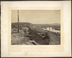 Az Etawah-híd védművei alkotó: George N. Barnard