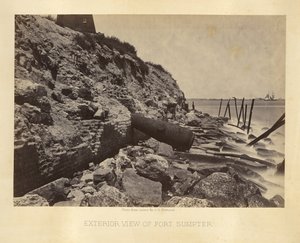 Fort Sumpter külső nézete alkotó: George N. Barnard