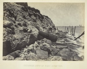 Fort Sumpter külső nézete alkotó: George N. Barnard