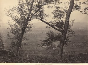 Orchard Knob a Mission Ridge-től alkotó: George N. Barnard