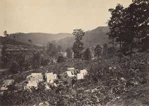 Hágó a Raccoon Range területén, Whiteside 2. szám, 1860-as évek. alkotó: George N. Barnard