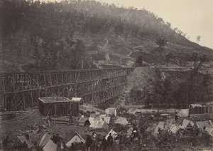Hágó a Racoon Range, Whiteside No. 1, 1860-as években. alkotó: George N. Barnard