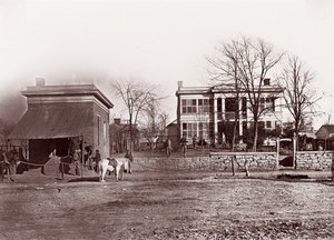 Provost Marshals főhadiszállása, Chattanooga, kb. 1864. alkotó: George N. Barnard