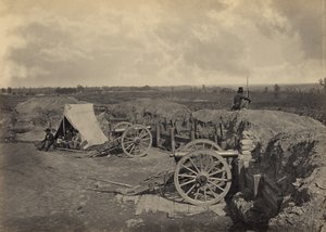 Konföderációs erődítmények Atlanta, Georgia előtt, 4. sz. alkotó: George N. Barnard