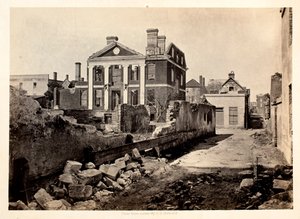 A Pinckney -kastély romjai, Charleston S.C alkotó: George N. Barnard