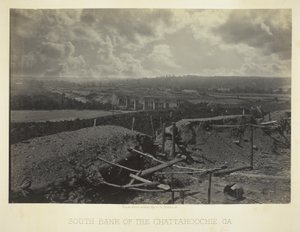 A Chattahoochie déli partja, Ga. alkotó: George N. Barnard