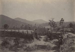 Az Allatoona-hágó, Georgia, 1860-as évek. alkotó: George N. Barnard
