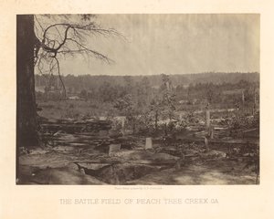 A Peach Tree Creek-i csatatér, Georgia alkotó: George N. Barnard