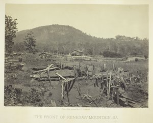A Kenesaw-hegy frontja, GA, 1866. alkotó: George N. Barnard