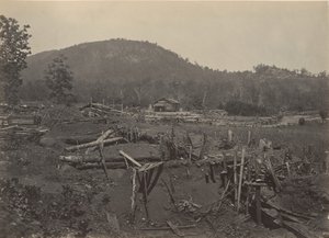 A Kenesaw-hegy frontja, Georgia, 1860-as évek. alkotó: George N. Barnard