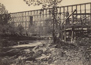 Restle Bridge Whiteside-ban, 1860-as évek. alkotó: George N. Barnard