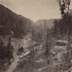 Whiteside-völgy a híd alatt alkotó: George N. Barnard
