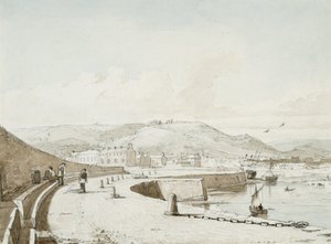 Swansea Harbour (akvarell és ceruza papíron)