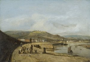 Swansea a nyugati mólóról alkotó: George Orleans Delamotte
