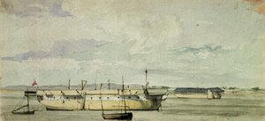 A "Shannon" mint hajóroncs Sheernessben, 1844. szeptember 4.