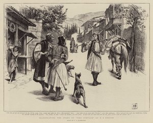 A szüret történetének illusztrálása E. F. Bensontól alkotó: George Percy Jacomb-Hood