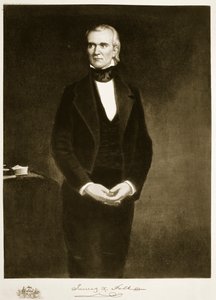 James K. Polk (1795-1849), az Amerikai Egyesült Államok 11. elnöke, pub. 1901 (mélynyomás)