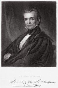 James Knox Polk, Henry Bryan Hall (1808-84) metszete.