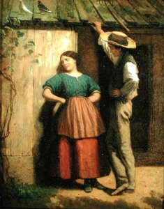Rusztikus udvarlás, 1859-1860 körül (olaj, fedélzeten)