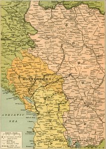 Térkép a szerb visszavonulás szemléltetésére, 1919.